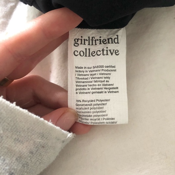 💫 Girlfriend Collective Paloma Bra, Black - Picture 7 of 8